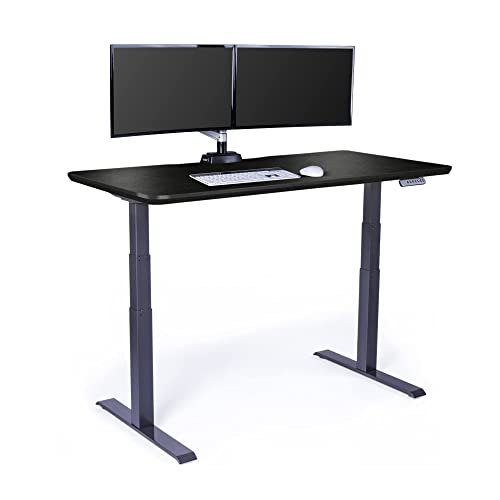 Vari Classic Electric Standing Desk – 60x30 – Black/Slate - color: Black Top / Slate Legs, size: 60 in x 30 in