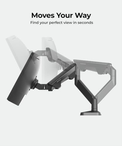 Modernsolid Heavy Duty Monitor Arm for 34-49 Inch Ultrawide Curved Screens - color: Black