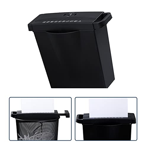 6 Strip Cut Paper Shredder Micro Cut Paper Photo Portable Electric Silent A4 Home Office Use 7L Capacity