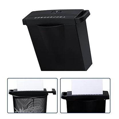 6 Strip Cut Paper Shredder Micro Photo Portable Electric Silent A4 Home Office Use 7L Capacity