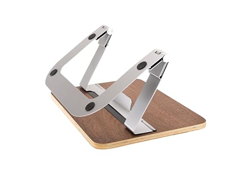 Under Desk Footrest for Active Sitting – Motion Rocking Foot Rest to Bounce & Fidget While You Work – Ergonomic Wooden Desk Foot Rest for Circulation & Focus – Hopper - color: Walnut
