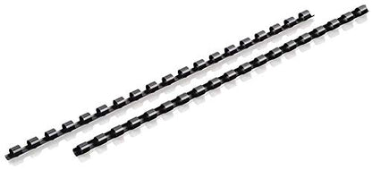Mead CombBind Binding Spines/Spirals/Coils/Combs, 5/16", 40 Sheet Capacity, Black, 125 Pack (4000131) - size: 5/16"