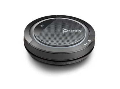 Poly Calisto 5300 Bluetooth Speakerphone (Plantronics) - Personal Portable Speakerphone for Conference Calls - USB-A Bluetooth Adapter - Connect to PC/Mac/Cell Phone - Works w/Teams (Certified), Zoom