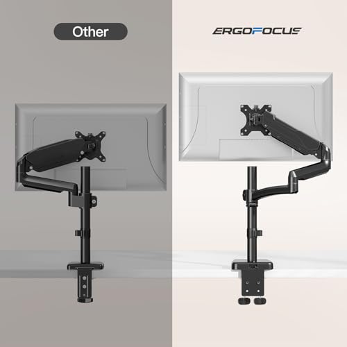Extra Long Arm Monitor Mount, Fits Max 32" Hold up to 19.8lbs | Single Long Arm Computer Desk Mount, Extra Long Adjustable Stand, Tall Arm with Tilt, Swivel, Rotation, VESA 75/100mm - size: Long Desk Arm