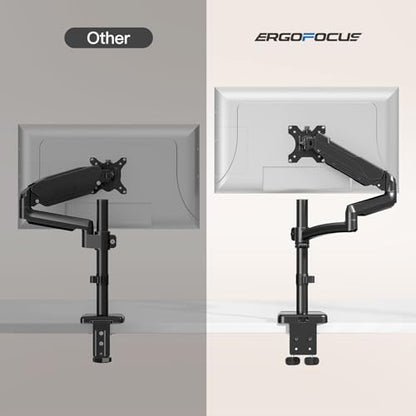 Extra Long Arm Monitor Mount, Fits Max 32" Hold up to 19.8lbs | Single Long Arm Computer Desk Mount, Extra Long Adjustable Stand, Tall Arm with Tilt, Swivel, Rotation, VESA 75/100mm - size: Long Desk Arm