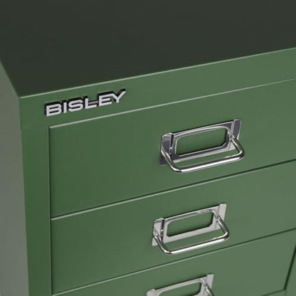 Bisley 3-Drawer Steel MultiDrawer Cabinet - Olive Green - color: Olive Green, size: 3 Drawer