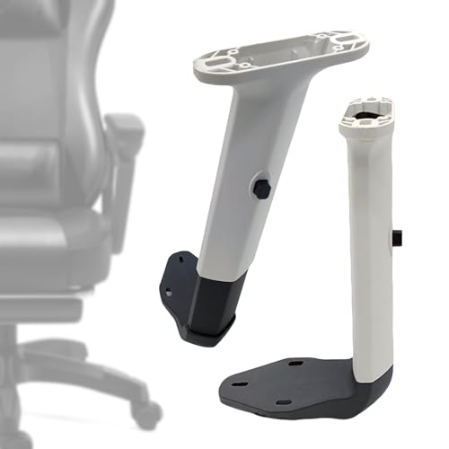 Menolana Height Adjustable Chair Armrest Pair Armrest Replacement,Durable,Liftable Gaming Work Chair Arms Set for Swivel Chair Working, White - color: White