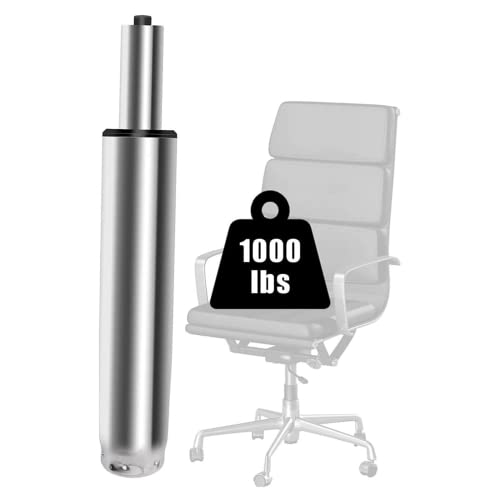 Omyoffice 5.5” Office Chair Cylinder Replacement, Class 4 Piston (Silver) | Heavy-Duty 1000 lbs, Hydraulic Pneumatic Gas Lift, Universal Fit Most Executive Gaming Desk Chairs - color: Silver