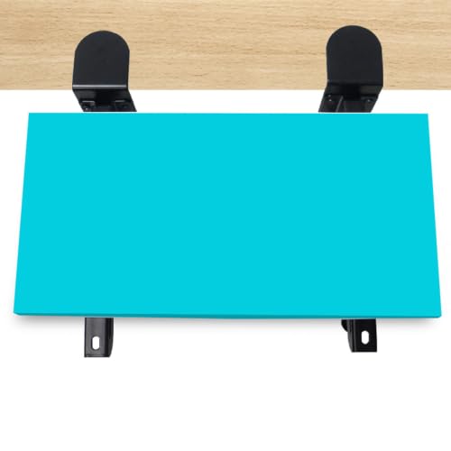 2 Pcs Desk Keyboard Tray Support Bracket, Cold Rolled Steel Clamp On Foldable Bracket for Office Desktop Space Saving