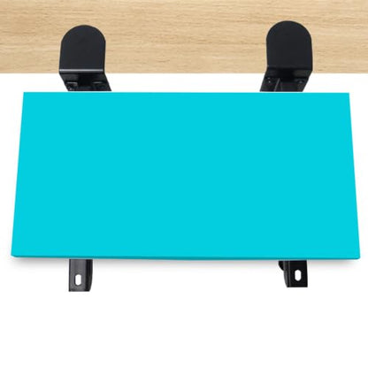 2 Pcs Desk Keyboard Tray Support Bracket, Cold Rolled Steel Clamp On Foldable Bracket for Office Desktop Space Saving