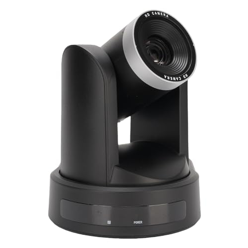 Yunseity Conference Room PTZ Camera, HD 1080P 12X Optical Zoom SDI IP USB3.0 Camera for AI Automatic Tracking Support 255 Preset Positions (US Plug)