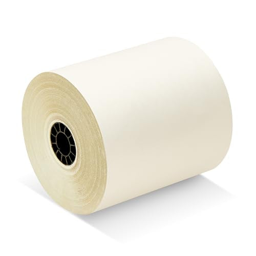 3" x 95' 2-PLY CARBONLESS WHITE/CANARY PoS RECEIPT PAPER - 50 ROLLS - size: 3" x 95' 2-Ply W/C