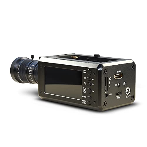 MOKOSE 4K Digital Camera 3" Screen 3840 * 2160/30FPS HDMI 1080P USB Webcam Support NP-F980 F970 F960 External Battery and 3.5MM Microphone with 10-55MM Telephoto Zoom Manual Lens - color: With 10-55MM Telephoto Zoom Manual Lens