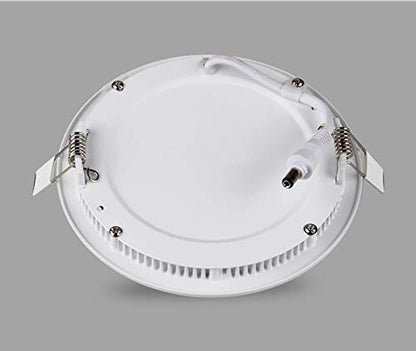 BSOD LED Panel Light 3W 4W 6W 9W 12W 15W 18W 24W Flat Lamp Round Ultra-Thin Recessed Ceiling Light Downlight Fixture Kit (Natural White, 12W) - color: Natural White, size: 12W