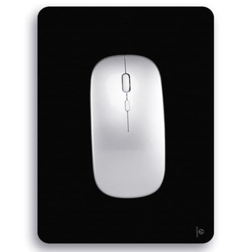 Audimi Small Mouse Pad 6 x 8 Inch, Mini Mouse Pad Thick for Laptop Wireless Mouse Home Office Travel, Portable & Washable (Black) - color: Black