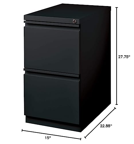 Hirsh Industries 2-Drawer Mobile Pedestal Finish: Black - color: Black