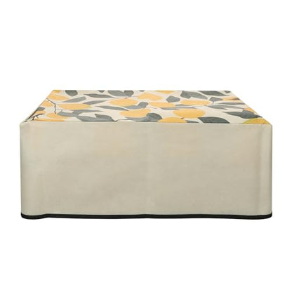 kwmobile Dust Cover Compatible with DeskJet 4120e / DeskJet 4155e / 4220e - Printer Case - Yellow/Green/Beige - Lemons