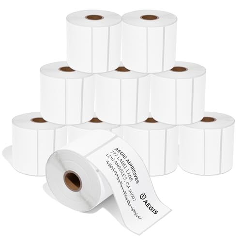 3" X 5" Direct Thermal Labels (3000 Count, 10 Rolls) - Address & Shipping - size: 3" X 5"
