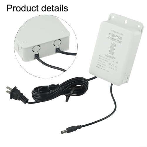 DC 12V-2A Mini UPS Battery Backup Interface with 6000mAh Capacity for WiFi, Router, Modem, and Security Cameras - Uninterruptible Power Supply Adapter for Outdoor Use