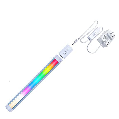 LED Smart Under Desk Lights Plug in White & RGB Color Changing Dimmable with Remote. Alexa, Google Enabled. Under Counter Lighting Bar for Kitchen, Shelf, Cupboard, Cabinet, Monitor (1-Bar Kit, 12")