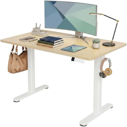 Claiks Electric Standing Desk, 48x24 Inch, Nature - color: Nature, size: 48 Inch