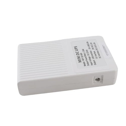 ViaGasaFamido UPS Power Supply for Routers Modems, Compact Uninterruptible Battery Backup, 10400mAh with 3 Adapters for Home and Office