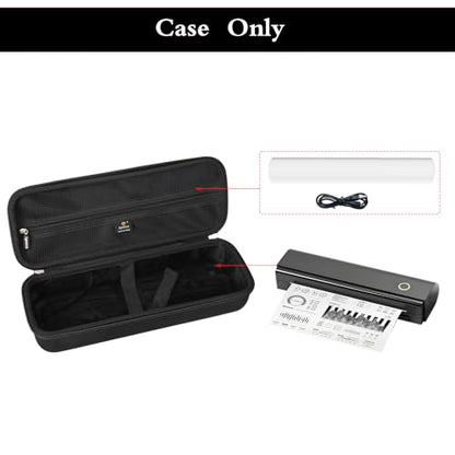 Aproca Case Compatible with NDYIN N80 Wireless Thermal Printer, Portable Storage Bag for Accessories -Black (Case Only)