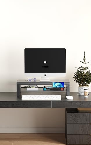 Computer monitor stand (USB Hub Fast Charging Version, Two-layer 550mm) - color: USB Hub Fast Charging Version, size: Two-layer 550mm