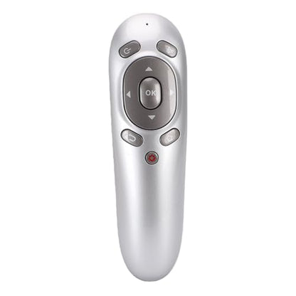 Wireless Presentation Clicker, 2.4GHz Remote Presenter with Gyroscope & 15M Range, Ergonomic Presentation Tool for Business Teaching Speech
