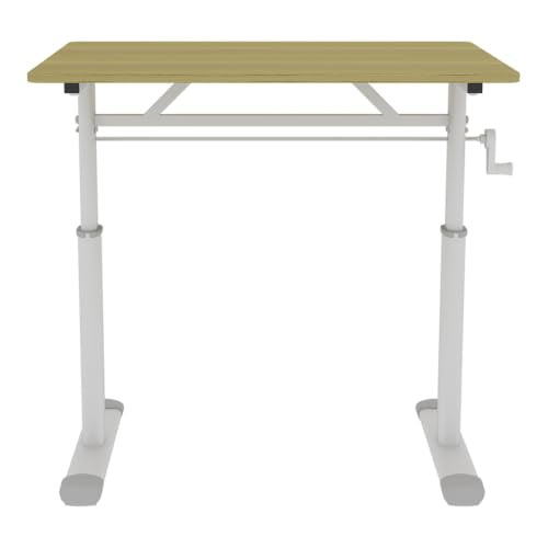 32x24 Inch Height Adjustable Standing Desk - color: Wood, size: 23.6 × 31.49