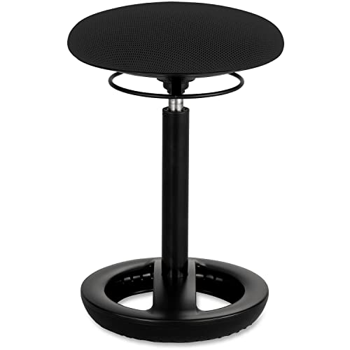 Safco Twixt Active Movement Seating Chair, Ergonomic Support, Adjustable Height, Black Mesh - color: Black, style: Desk Height