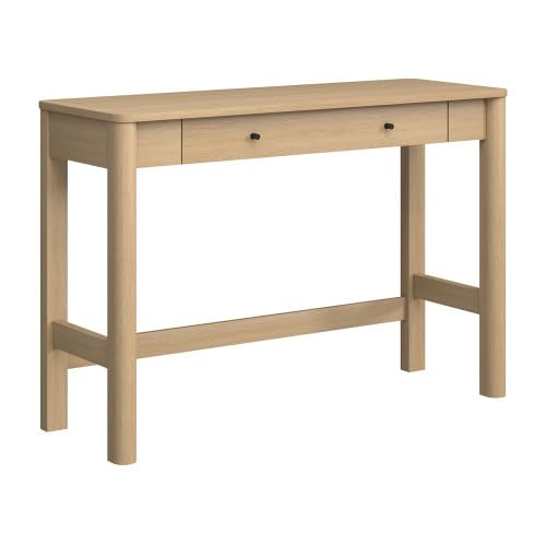 Walker Edison Penelope Modern Writing Desk with Drawer Storage, 44 Inch, Coastal Oak - color: Coastal Oak