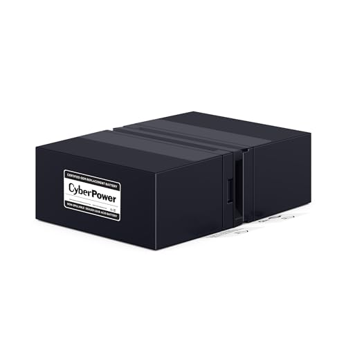 CyberPower RB1280X2B UPS Replacement Battery Cartridge, Maintenance-Free, User Installable, 12V/9Ah