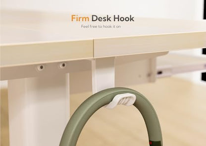 Claiks Electric Standing Desk 48x24 Inches with Keyboard Tray Natural | Splice board, 28.3-46.5 inch height range, 3 memory presets, 45dB quiet motor, 176LBS capacity, sturdy steel frame - color: Nature