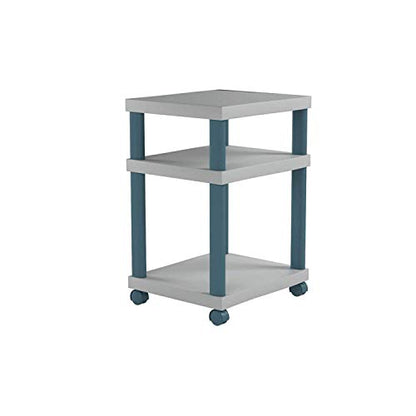 Safco Products 1860GR Wave Desk Side Printer Machine Stand, Light Gray - style: Desk Side