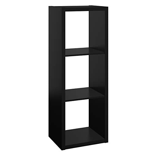 ClosetMaid Decorative Open Back 3-Cube Storage Organizer, Black - color: Black, size: 3-Cube