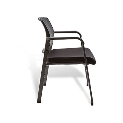 Union & Scale Guest & Reception Chair, Fabric, Black, 2-Pack | Comfortable seating for reception areas and everyday office use.