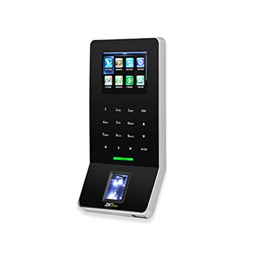 Time Clock, F28 Fingerprint Time Clock Access Control System All-in-one Machine Glass Door Iron Door Access Control Lock WiFi Time Attendance Machine Large Capacity for Business, Office