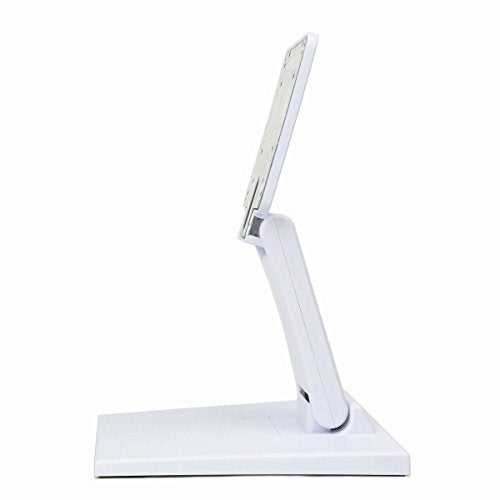 WEARSON Single Adjustable LCD Monitor Stand Mount Folding VESA Monitor Desk Stand with VESA Hole 75x75mm 100x100mm (White) - color: White