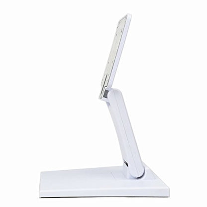 WEARSON Single Adjustable LCD Monitor Stand Mount Folding VESA Monitor Desk Stand with VESA Hole 75x75mm 100x100mm (White) - color: White