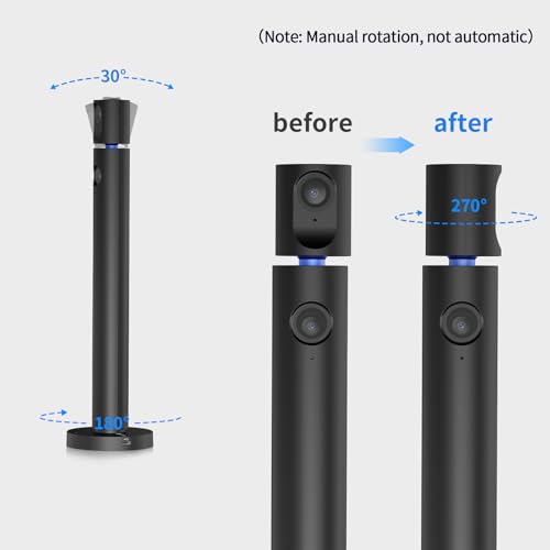 CZUR Halo X Pro Dual Webcam for PC, 1080P Web Camera with Microphone, USB Camera for Computer, 90° View, Plug & Play, Compatible with Windows&Mac, for TikTok/YouTube/Yahoo Messenger