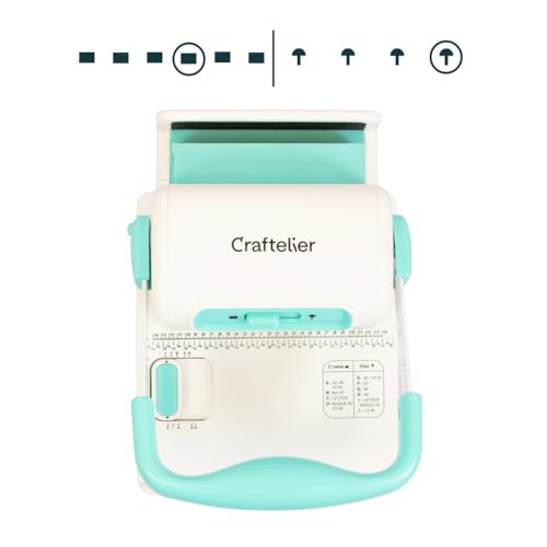Craftelier - Spiral Binding Machine | Binder Machine for Book Binding | Compatible with 2:1 Spiral Coils and Classic Rings up to 1" | Compact Coil & Wire Book Binder Tool for Paper, Notebooks