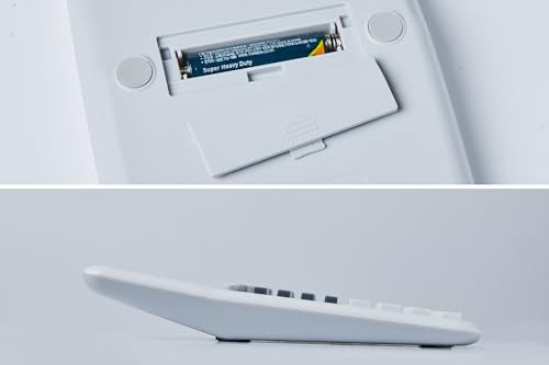 UNIONE Desktop (4.3 x 7inch) Scientific Calculator with 2-Line Display, 12-Digit LCD, Basic Caculator for Middle and High School Students College School Supplies (White-1) - color: WHITE-1