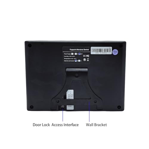 Biometric Employee Attendance Machine, WiFi Fingerprint Time and Attendance System Employee Workforce Time Clock Management Solution Quick Recognition