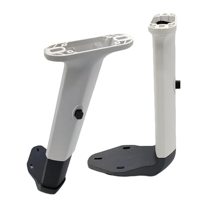 Menolana Height Adjustable Chair Armrest Pair Armrest Replacement,Durable,Liftable Gaming Work Chair Arms Set for Swivel Chair Working, White - color: White