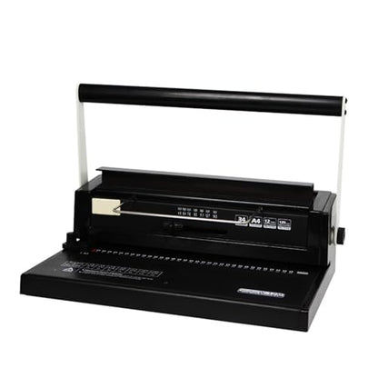 Binding Machine, Ring Binding Machine 34 Hole Loose Leaf Iron Ring Punching Machine Double Coil Manual Wire Binding Machine