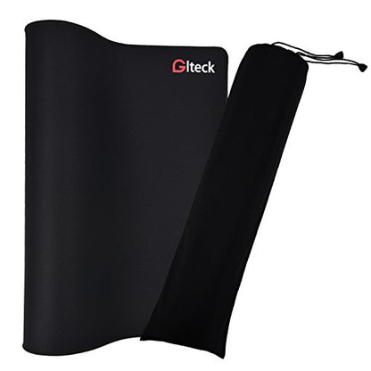 Large Mouse Pad, Gaming Mouse Mat, GLTECK XXXL Extended Large Size Mousepad, 36"" x16.5 Non-Slip Rubber Big Mouse Pad with Carrying Bag - color: Black, size: 16.5" x 36"