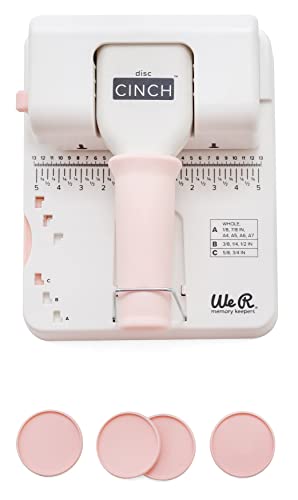 We R Disc Cinch Book Binding Tool-White/Pink - style: Disc Cinch