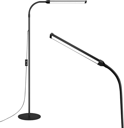 18W Tattoo Lamp 3000K-6000K Colors and Dimmable, Lash Light Makeup Light with USB Port 112 Bulls Led Floor Lamp for for Living Room lamp Bedroom Light