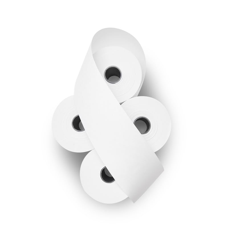 (36 Rolls) Adding Machine/Calculator Roll, 2-1/4" x 150 ft, White Printing Calculator Tape